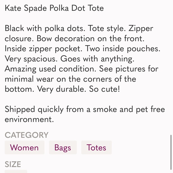 Kate Spade Black Tote - Picture 16 of 16